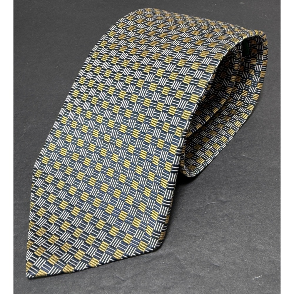 Lauren Ralph Lauren Necktie Mens OS Basketweave Check Silk Tie